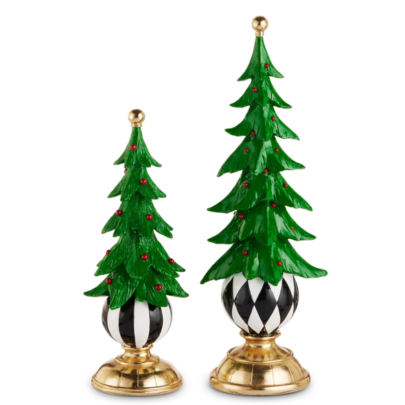 Raz 17" Christmas Tree on Ball Pedestal Decoration 4611674