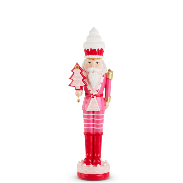 Raz 14" or 16" Cake Top Nutcracker Christmas Decoration -2