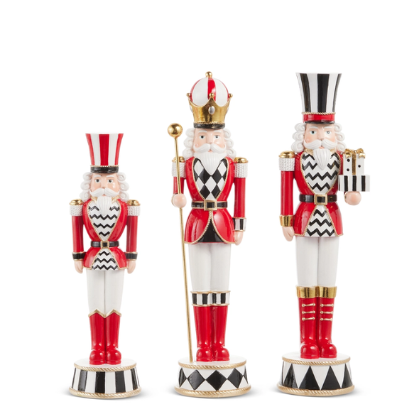 Raz 14.5" Set of 3 Top Hat Nutcrackers Christmas Decoration 4611772