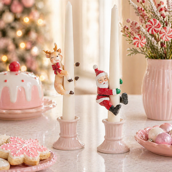 Raz 3.5" Holiday Happy Hour Candle Huggers Christmas Decoration 4612155 -6