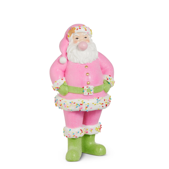 Raz 10" Bubblegum Blowin' Santa Christmas Figure 4612253 -2