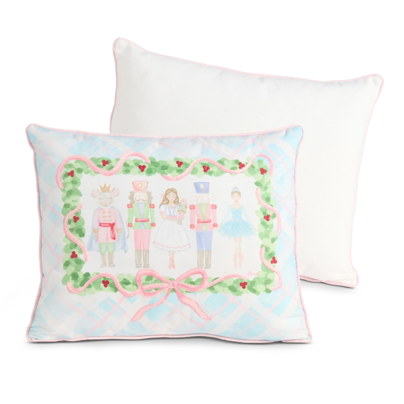 Raz 20" Pastel Nutcracker Ballet Pillow Christmas Decoration 4615804 -2