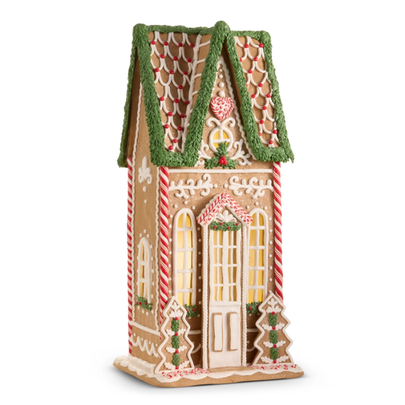 Raz 23" Lighted Gingerbread House Christmas Decoration 4616235