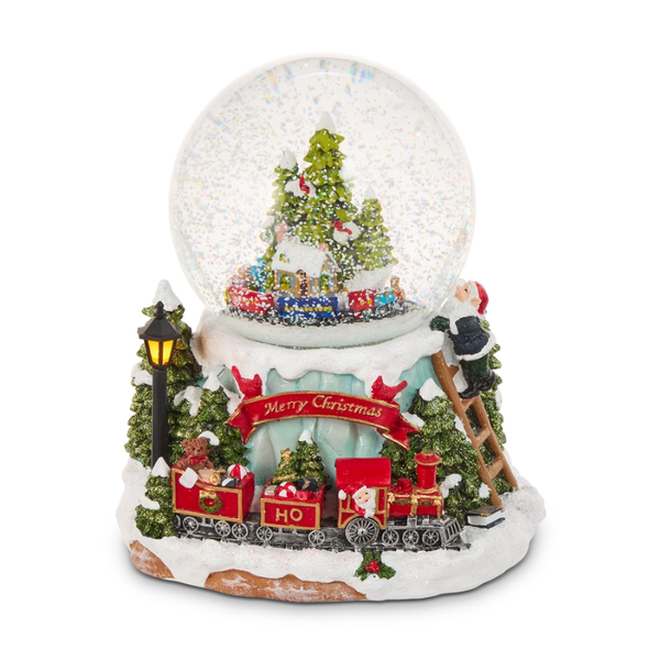 Raz 7.75" Musical Lighted Water Globe Christmas Decoration 4616293