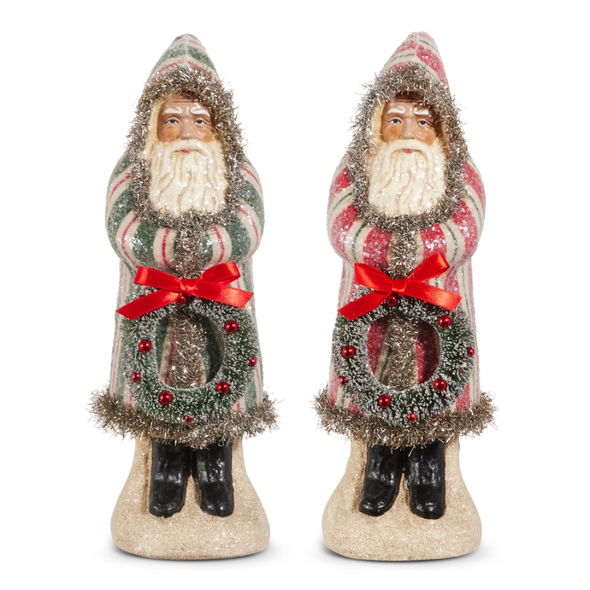 Raz 12" Yuletide Stripes Old World Santa Christmas Decoration 4619045