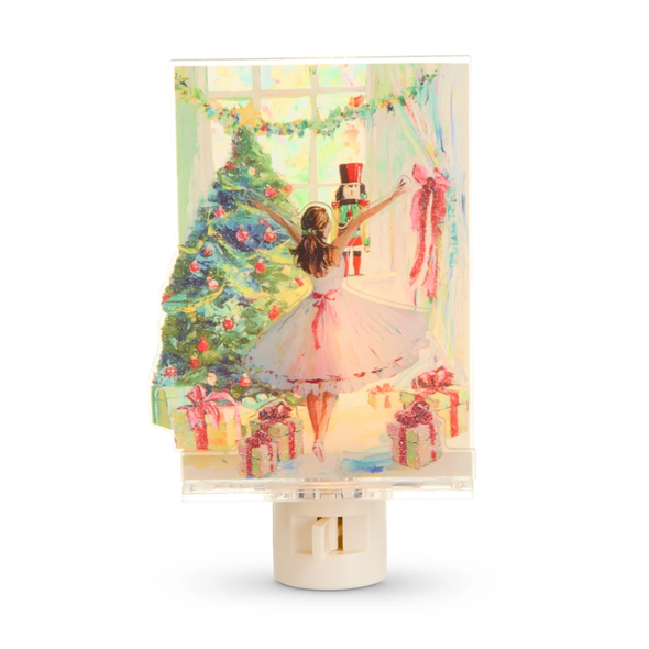 Raz 6" Twirl of the Season Layered Christmas Night Light 4619123