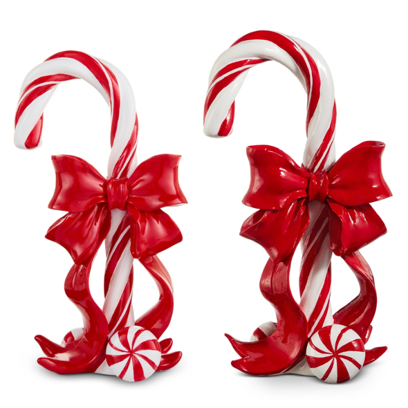 Raz 12" or 14" Red and White Candy Cane Christmas Decoration -2