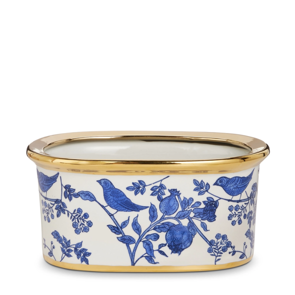 Raz 6" Blue Bird Planter Christmas Home Decoration 4651093