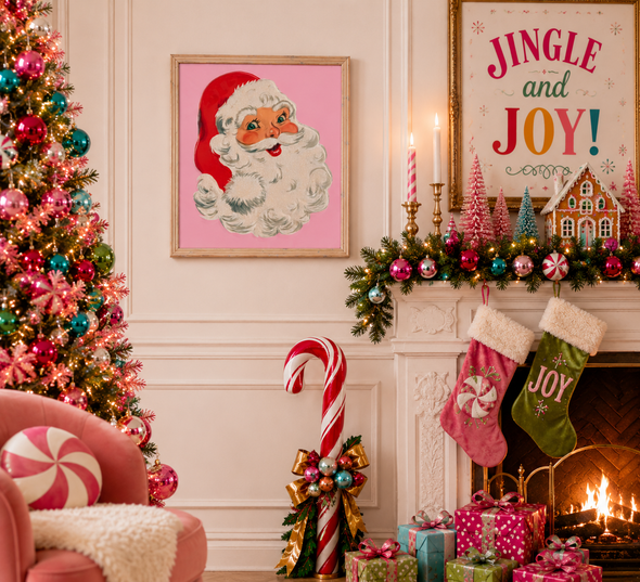 Raz 24.5" Santa Baby Wall Art Christmas Sign 4659177-2