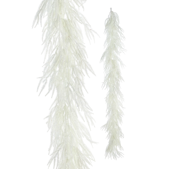 Raz 6.5' Iced White Pine Christmas Garland G4602562