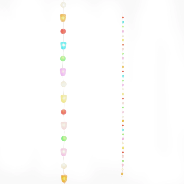 Raz 6' Lighted Gumdrop Christmas Garland G4615568