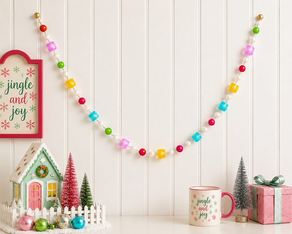 Raz 6' Lighted Gumdrop Christmas Garland G4615568 - 2