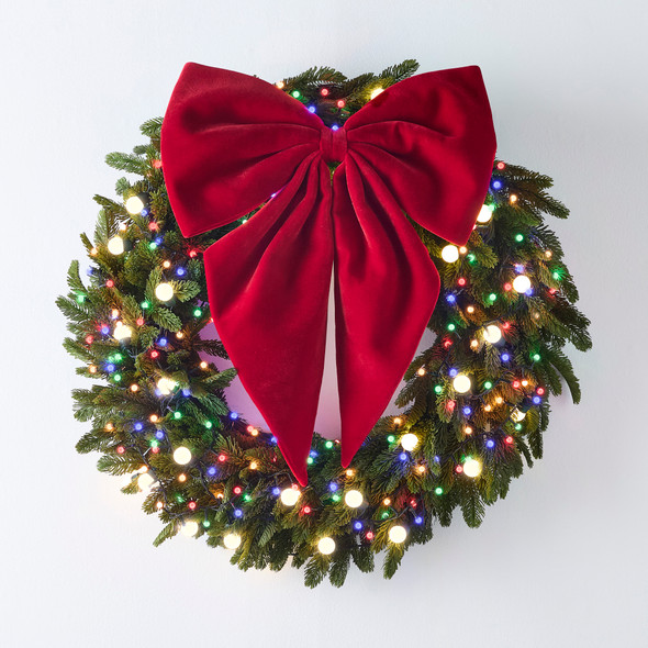 Raz 29" Large Red Velvet Bow Christmas Ornament 4606761-2