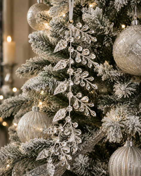 Raz 9" Clear Jewel Vine Christmas Ornament 4613615-2
