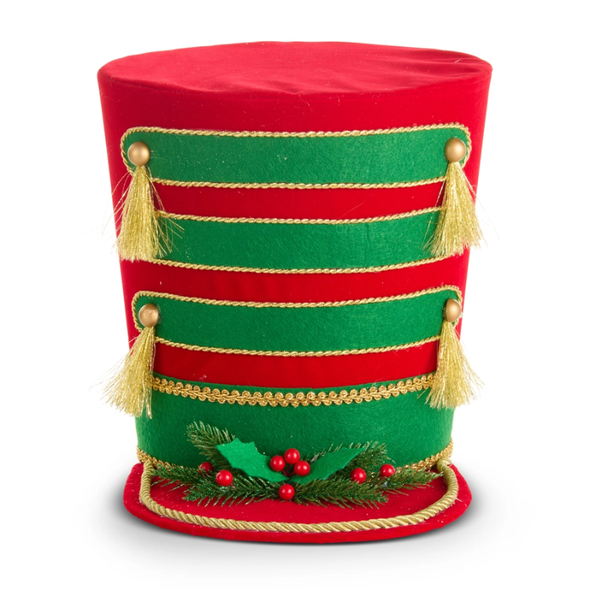 Raz 10.75" Red Ringmaster Hat Christmas Tree Topper or Figure 4616097