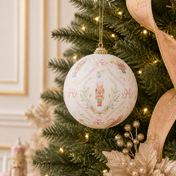 Raz 4" Nutcracker Suite Ball Christmas Ornament 4632838-2