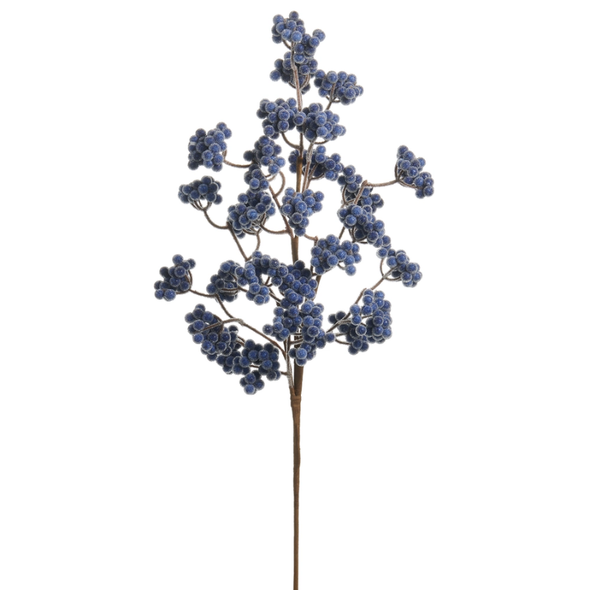 Raz 27" Blue Cluster Berry Christmas Tree Spray F4606710