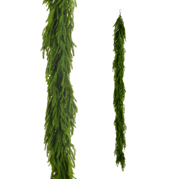 Raz 6.5' Real Touch Real Feel Norfolk Pine Christmas Garland G4622765