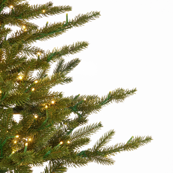 Raz 5.5' or 7.5' Pre-Lit Ashland Pine Half Christmas Tree -2