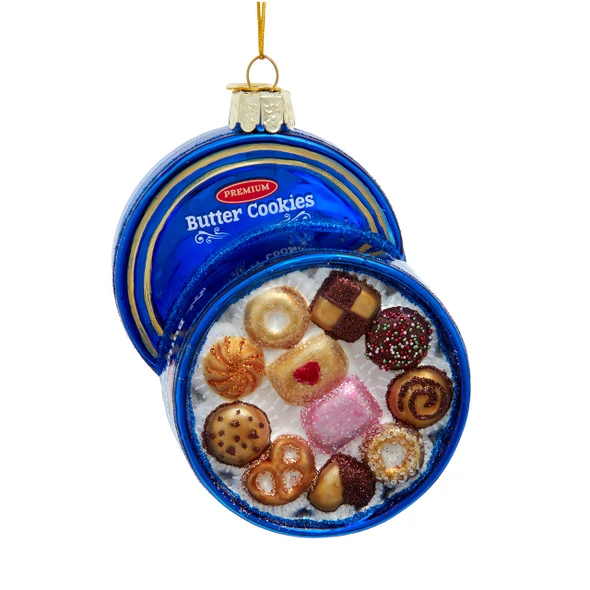 Kurt Adler Noble Gems™ 4" Butter Cookie Glass Christmas Ornament NBX0189
