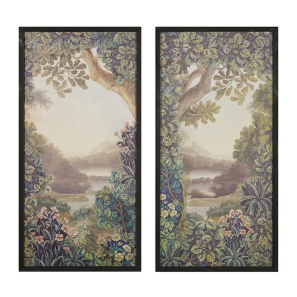 Raz 48" A Glimpse of Paradise Framed Wall Art Spring Home Decor 4515952