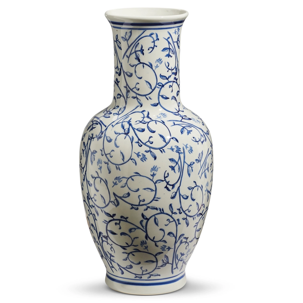 Raz 20.5" Blue and White Vase Spring Decor 4528524