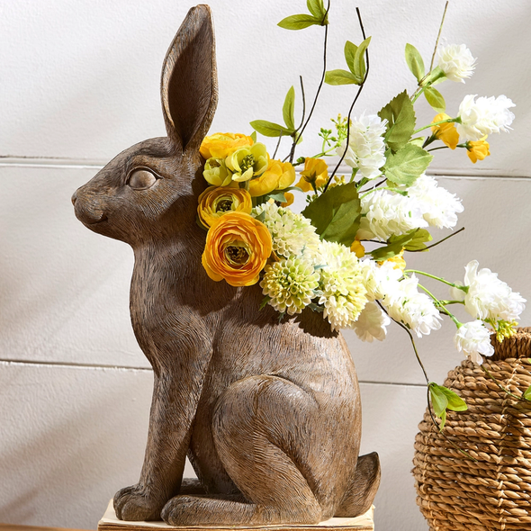 Raz 15.25" Rabbit Planter Spring Decoration 4611091