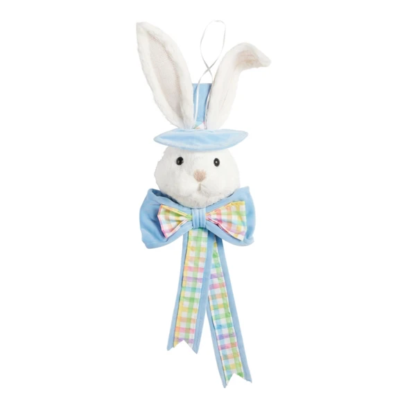 Raz 27" Blue or Pink Rabbit Door Hanger Easter Decoration -2
