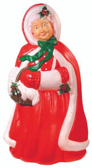 43" Mrs Claus Lighted Christmas Blow Mold Decoration C61720