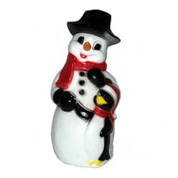 molde de sopro de boneco de neve e pinguim de 31" para decoração de casa de Natal ao ar livre 75305