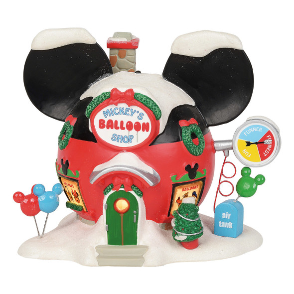 Department 56 Disney Village Mickey's Balloon Inflators Building 6001316-2