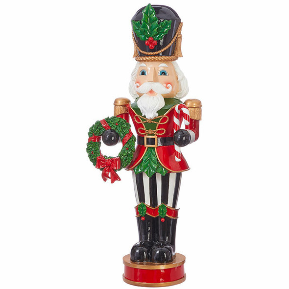 Raz 32" ou 43,5" Grande figurine de Noël Casse-Noisette debout -2