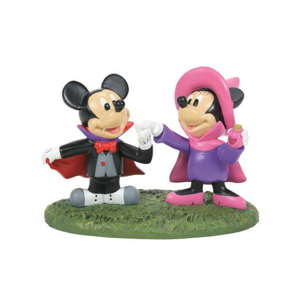 Department 56 Gambar Menyenangkan Kostum Mickey & Minnie Desa Halloween Disney 6007728 -2