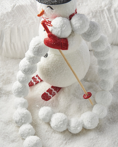 Raz 4' Snowball Christmas Garland G4106745
