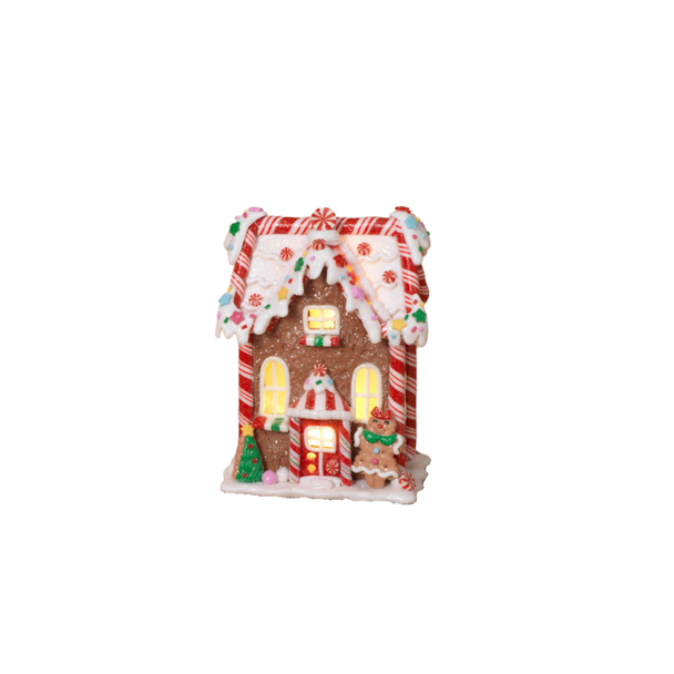 5.5" Battery Operated Claydough Gingerbread House 2599290 -5