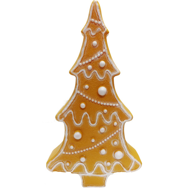 29" Tan Lebkuchenplätzchen Weihnachtsbaum Blasform Outdoor-Weihnachtsdekoration 77120