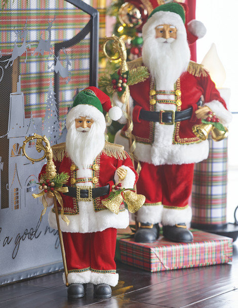 Figura navideña tradicional de Papá Noel Raz de 21,25" o 24"