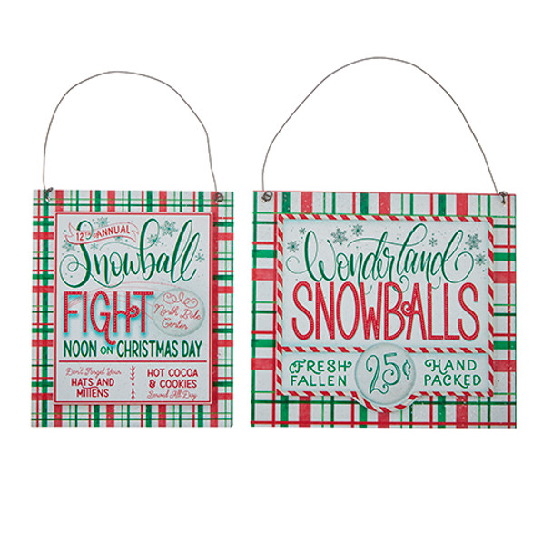 Raz 6.75" Set of 2 Snowballs For Sale Christmas Ornament 4216160 -2