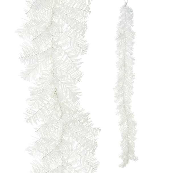 Raz 6' White Tinsel Christmas Garland G4202577 -2