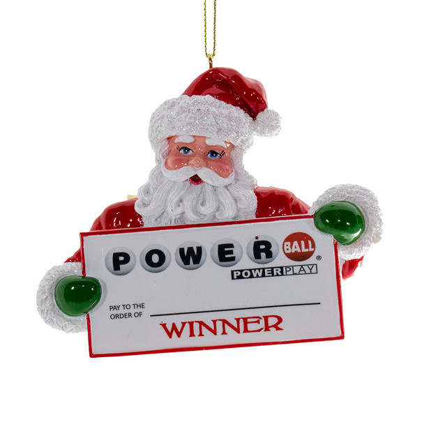 3" Power Ball Santa personalisierter Weihnachtsschmuck pb2221 -3