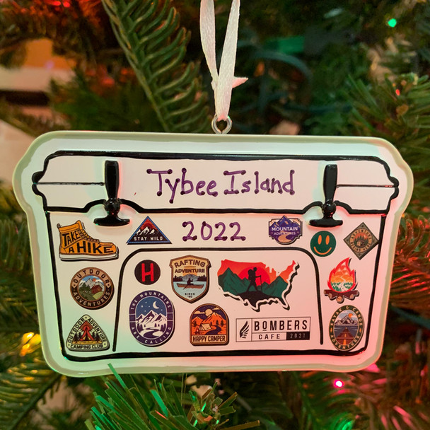 Cooler Travel Camping Personalized Christmas Ornament OR2405 -2