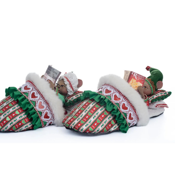 Katherines samling 12,5" Mr. And Mrs. Mousecarpone Set med 2 julfigurer 28-328051 -2