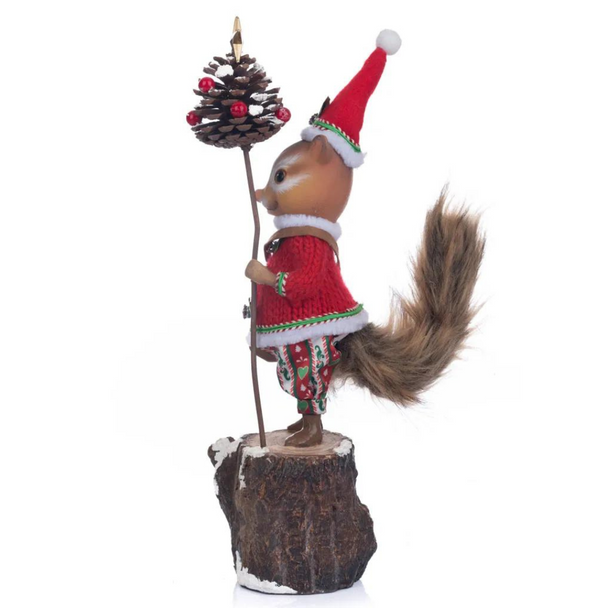 Coleção de Katherine 13,75" Berry the Chipmunk Natal Figura 28-328510 -2