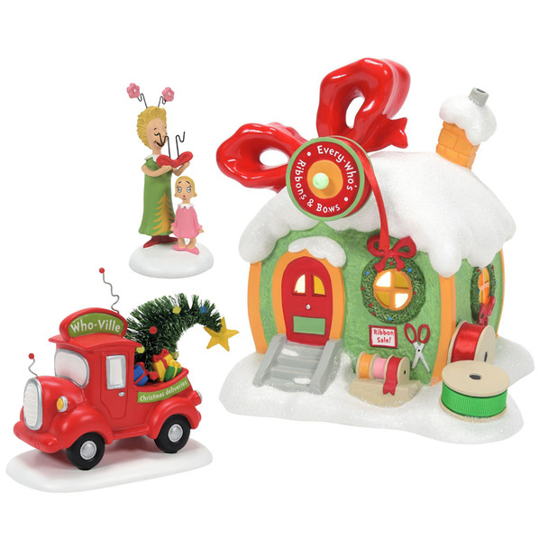Department 56 The Grinch Village New for 2023 3 pc Set