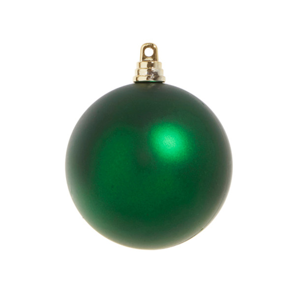 Raz 3", 4", 6", or 10" Green Matte Ball Christmas Ornaments -2
