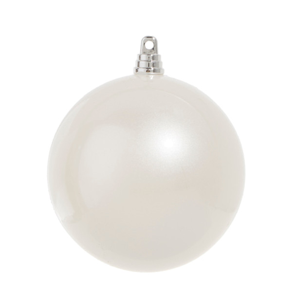 Adornos navideños con bolas de perlas Raz de 4", 6" o 10" -2