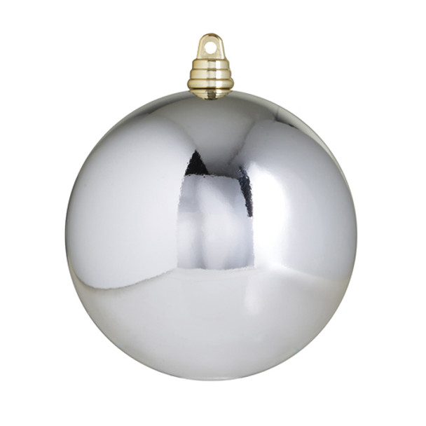 Raz 3", 4", or 6" Silver Shiny Ball Christmas Ornaments -3