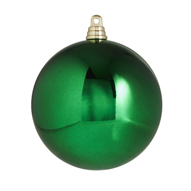 Raz 3", 4" alebo 6" Vianočné ozdoby zelené lesklé gule -3
