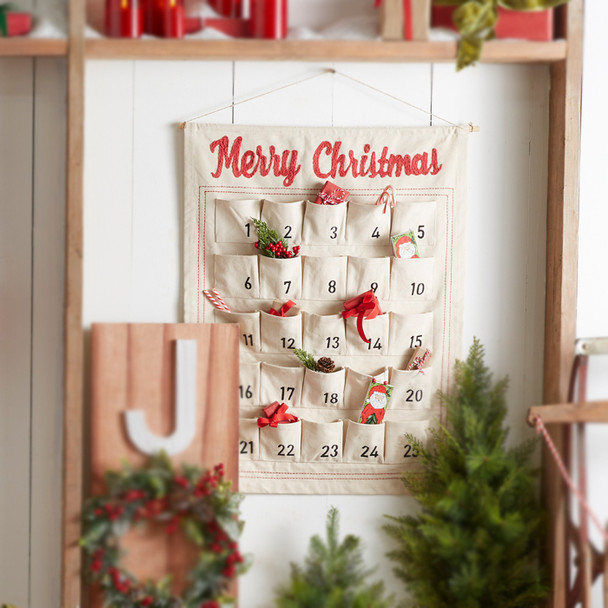 Raz 34" Hanging Advent Calendar Christmas Decoration 4319307