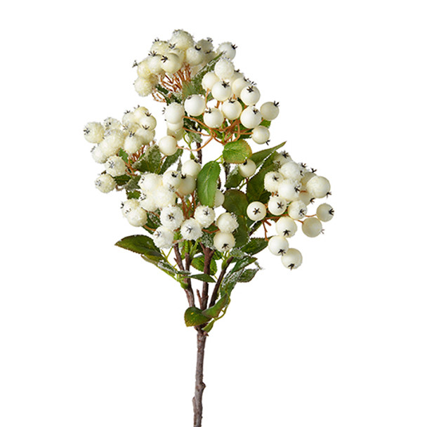 Raz 22.75" Snowy White Berry Bush Christmas Tree Pick F4212932 -2